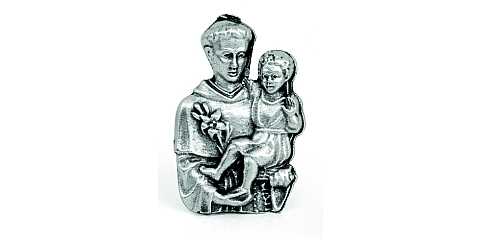 Basetta Sant'Antonio in metallo ossidato - 2 x 3,4 cm 