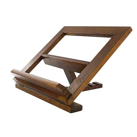Leggio economico da tavolo in legno - 34x28 cm