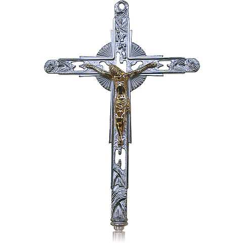 Croce astile in bronzo - 200 x 35 cm
