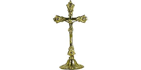 Croce su candeliere - 37 cm