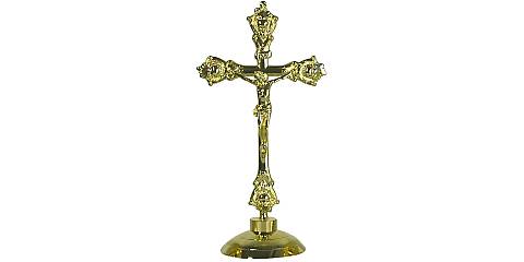 Croce su candeliere - 39 cm