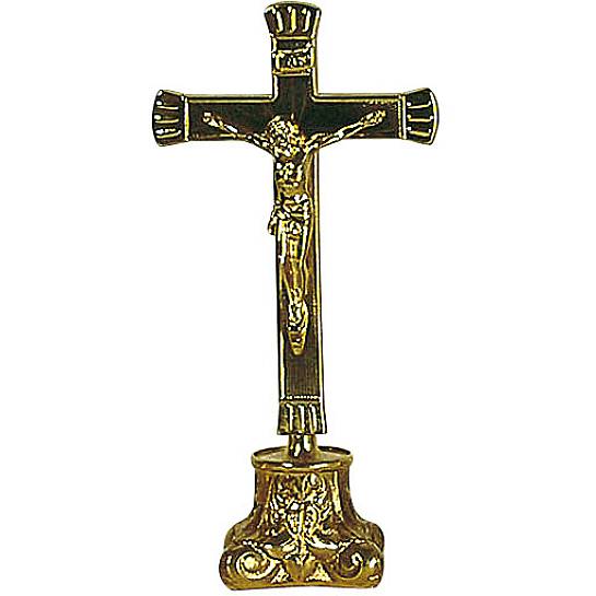 Croce su candeliere - 25 cm