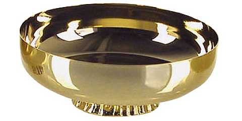 Patena offertoriale dorata - diametro 14 cm