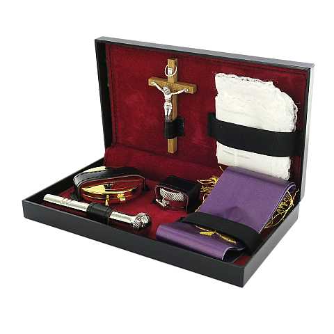 Astuccio ( kit celebrazione messa) lusso con 11 oggetti