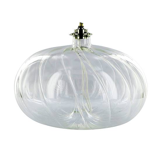 Lampada per il Santissimo grande in vetro soffiato a forma di melograno - Ø 20 x 12 cm 