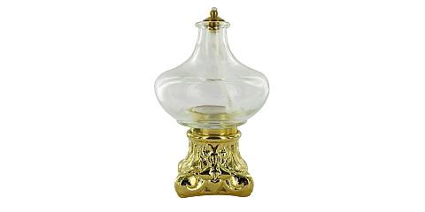 Lampada per il Santissimo a forma di cipollina con base - 9,5 cm