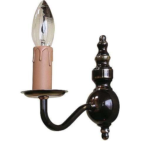 Lampada trasparente su base in ottone nichelato - Ø 10 x 14 cm 