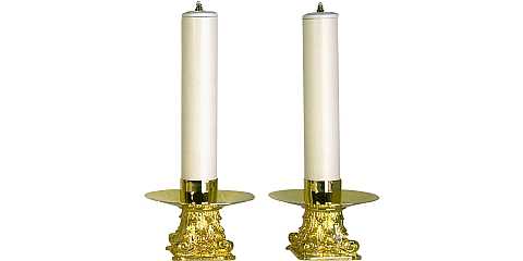 coppia candelieri 593 con finte candele