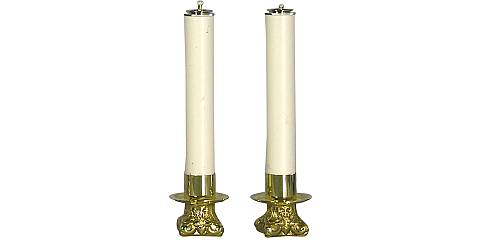 coppia candelieri 668 con finte candele