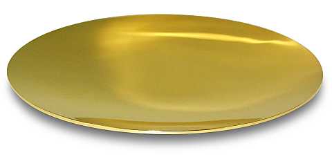 Patena in ottone dorato - 15 cm