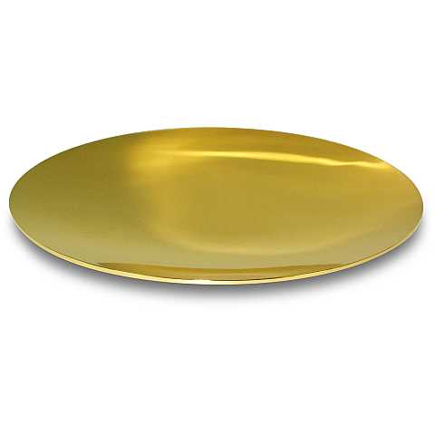Patena in ottone dorato - 15 cm