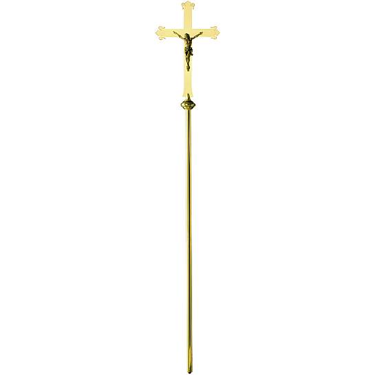 Croce processionale in ottone - 142 cm - Molina