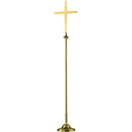 Croce da altare in ottone - 142 cm - Molina