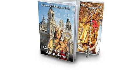 Libretto con rosario Madonna di Almudena - spagnolo