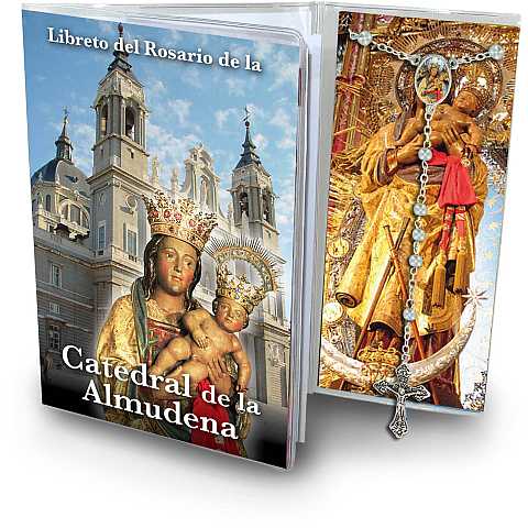 Libretto con rosario Madonna di Almudena - spagnolo