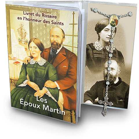 Libretto con rosario Coniugi Martin - francese
