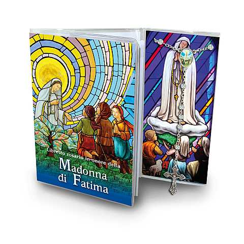Libretto con rosario Madonna di Fatima  - italiano
