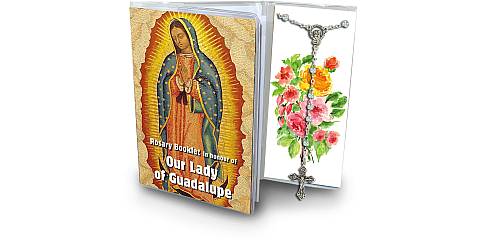 Libretto con Rosario Madonna di Guadalupe (Messico) - inglese