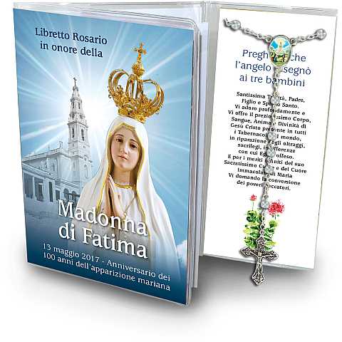 Libretto con rosario Madonna di Fatima - italiano 