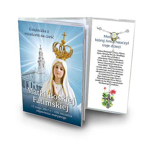 Libretto con rosario Santuario della Madonna di Fatima - polacco