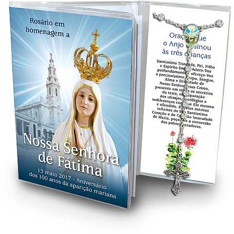 Libretto con rosario Santuario della Madonna di Fatima - portoghese
