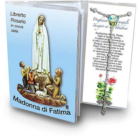 Libretto con Rosario Madonna di Fatima - italiano