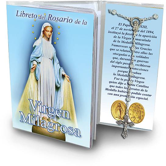 Libretto con Rosario Madonna Miracolosa - spagnolo