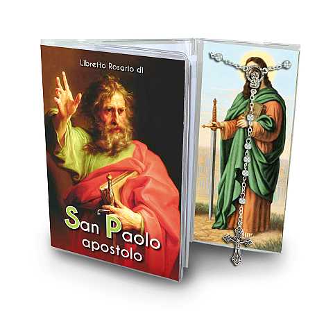 Libretto con rosario San Paolo apostolo - italiano