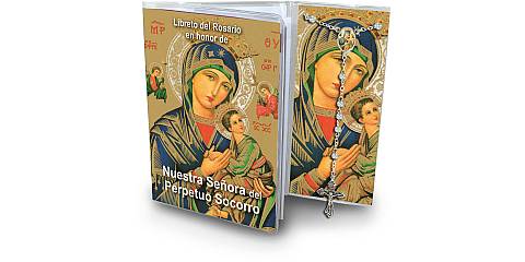 Libretto con rosario Madonna di Perpetuo Soccorso - spagnolo
