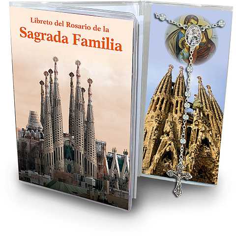 Libretto con rosario Basilica della Sagrada Familia - spagnolo