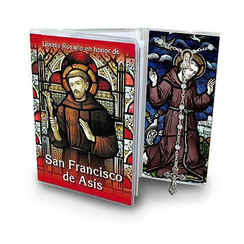Libretto con rosario San Francesco d'Assisi (versione 1) - spagnolo