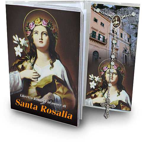 Libretto con rosario Santa Rosalia (Palermo) - italiano