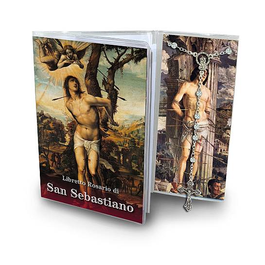 Libretto con rosario San Sebastiano - italiano