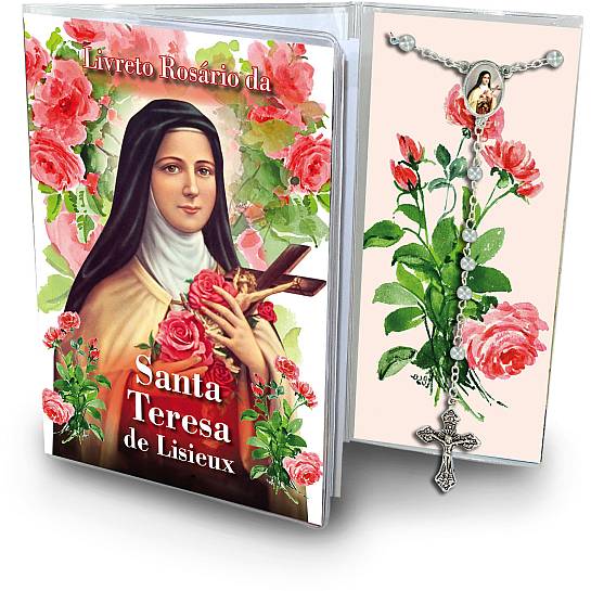 Libretto con rosario Santa Teresa di Lisieux - portoghese