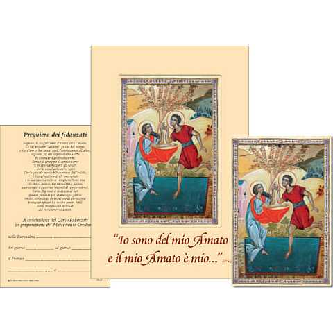 Bomboniera battesimo: Croce in resina con angelo custode - 8,5 cm