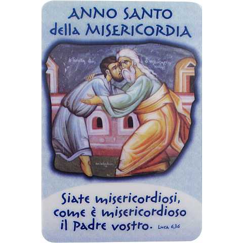 STOCK: Immagine Anno Santo in PVC - 5,5 x 8,5 cm - multilingue