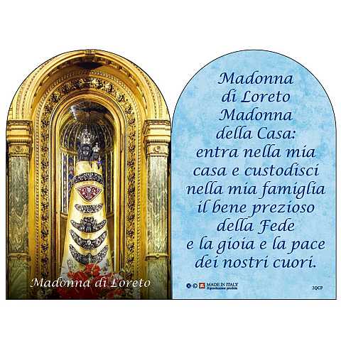 Quadretto Madonna Miracolosa in legno doppia cupola - 9 x 11,5 cm