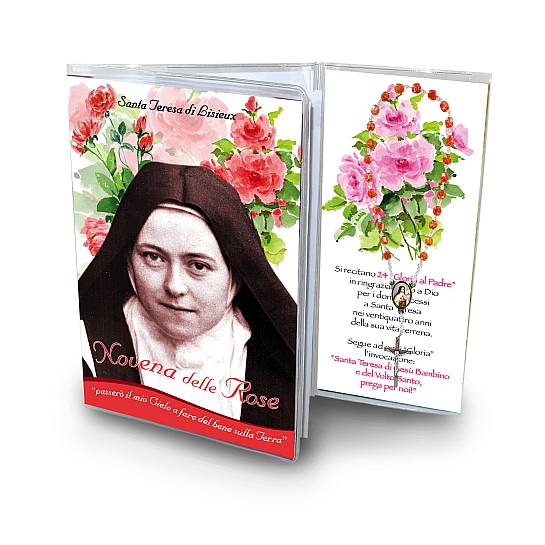 Libretto Santa Teresa Novena delle Rose con coroncina - italiano