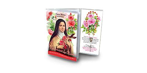 Libretto Novena delle Rose con rosario dedicato a S. Teresa di Lisieux (testo in francese)