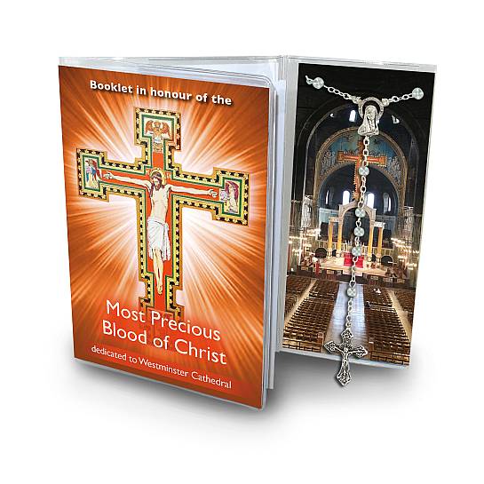 Libretto Novena al Preziosissimo sangue di Gesù - Cattedrale di Westminster con rosario (testo in inglese)