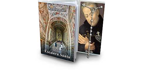 Libretto della storia del Santuario della Scala Santa con rosario - Spagnolo
