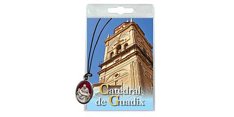 Medaglia Catedral de Guadix con laccio e preghiera in spagnolo