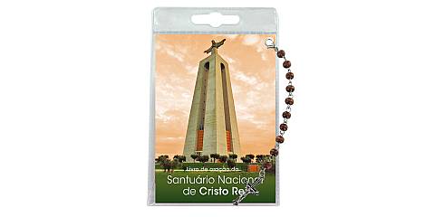 Decina di Cristo Rei con blister trasparente e preghiera - portoghese