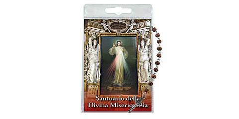 Decina della Divina Misericordia (RomA con blister trasparente e preghiera
