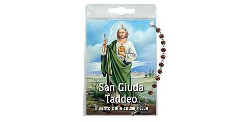 Decina di San Giuda Taddeo con blister trasparente e preghiera