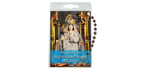 Decina della Madonna dell'Angelo di Caorle con blister trasparente e preghiera	