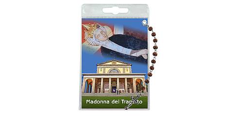 Decina della Madonna del Transito con blister trasparente e preghiera