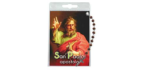 Decina di San Paolo apostolo con blister trasparente e preghiera - italiano
