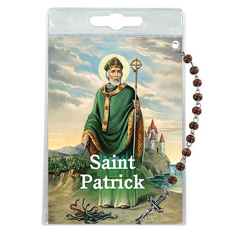 Decina di Saint Patrick con blister trasparente e preghiera - inglese