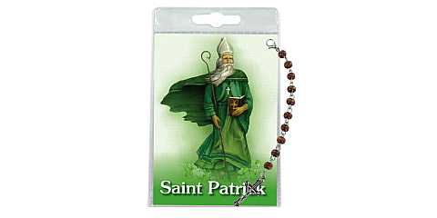 Decina di Saint Patrick (Lough Derg) con blister trasparente e preghiera - inglese